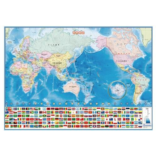 デビカ　いろいろ書ける!消せる!世界地図
