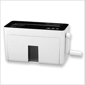 アスカ　送料無料　ハンドマイクロカットシュレッダーＡ４　ＨＭ０４Ｗ　小型　手動　自宅　テレワーク　在宅（ホワイト）