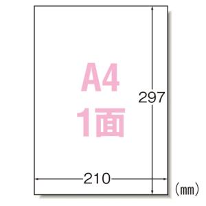 ●エーワン　ラベルシール〈プリンタ兼用〉　マット紙　ノーカットタイプ　規格：Ａ４判１面｜dotkae-ru