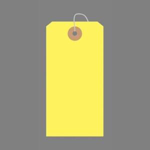 ササガワ　カラー荷札 一穴 1000枚パック　大（黄）