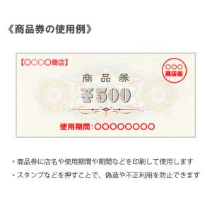 ササガワ 商品券 横書 ￥500 裏字入の詳細画像2