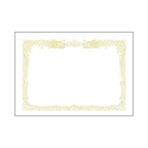 ササガワ　厚口ＯＡ対応賞状用紙　縦書用　１００枚パック　タカ印　Ａ３判（白）