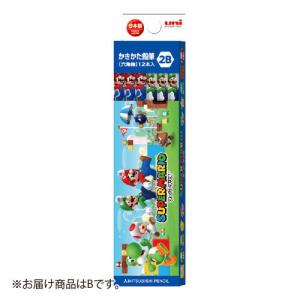 マリオカート スーパーマリオ 鉛筆削り 色鉛筆  鉛筆B 三菱鉛筆 スーパーマリオ 六角鉛筆 4B ダース 2021年 新入学 名入れ