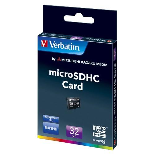 三菱ケミカルメディア　Ｖｅｒｂａｔｉｍ　ｍｉｃｒｏＳＤＨＣメモリーカード　クラス１０　容量：３２ＧＢ