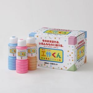 ターナー　工作くんセット　３００ｍｌ　ボトル入り　普通色 １２色セット　色番１．３．４．６．７．８．１０．１２．１３．１４．１５．１８｜dotkae-ru