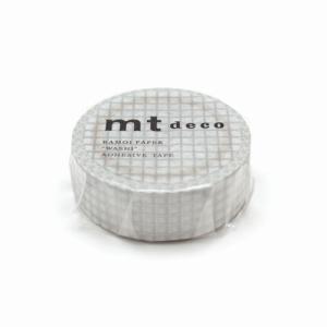 カモ井加工紙　ｍｔ　１Ｐ　方眼・銀　マスキングテープ　マステ