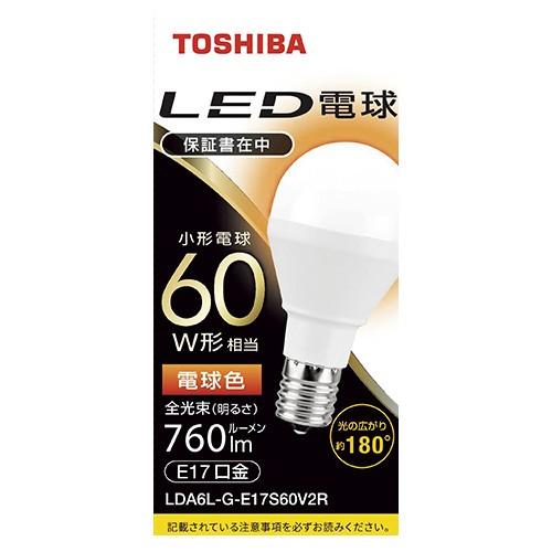 東芝　東芝ＬＥＤ電球　ミニクリプトン形　６０Ｗ形相当　電球色　広配光タイプ　ミニクリプトン形　広配光...
