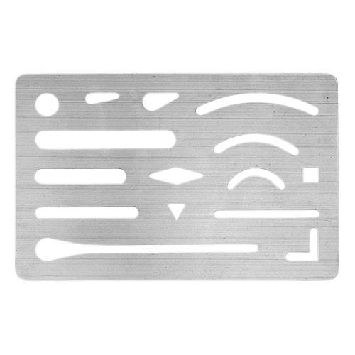 ウチダ　ステンレス字消版・Ａ製図　デッサン　消しゴムかけ　部分　ステンレス製　60X93mm