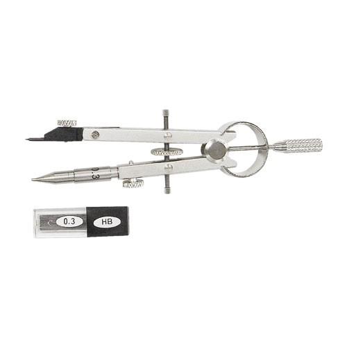 ウチダ　マイクロシャープ・スプリングコンパス　小型　０．３ｍｍ芯　長さ：110ｍｍ