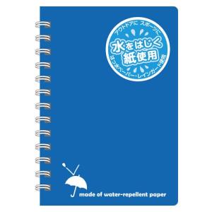 ●日本ノート　レインガードメモ　Ｂ７判　罫種類：７ｍｍ罫×１６行（青）｜dotkae-ru