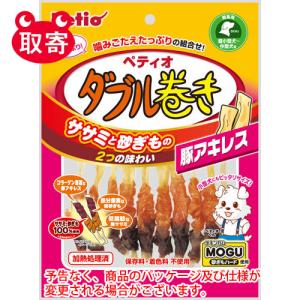 ペティオ　ササミ＋チキンガムＭＯＧＵ　ダブル巻き　豚アキレス　１０本入　ペット用品　フード　犬｜dotkae-ru