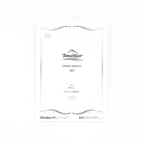 ＳＡＫＡＥ ＴＰ　A5 【トモエリバーFP】ルーズシート52g ホワイト 100枚