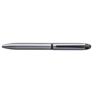 三菱鉛筆　ジェットストリーム　スタイラス　３色ボールペン０．５（黒・赤・青）（シルバー）｜dotkae-ru