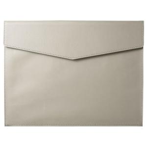 キングジム レザフェスU ドキュメントケース A4サイズ（グレー）