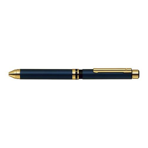 ゼブラ　シャーボＸ　ＴＳ１０　多機能ペン　３色ボールペン＋シャープペン用ボディ（ネイビーゴールド）