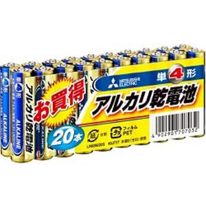 三菱電機　アルカリ乾電池（Nタイプ）　シュリンクパック