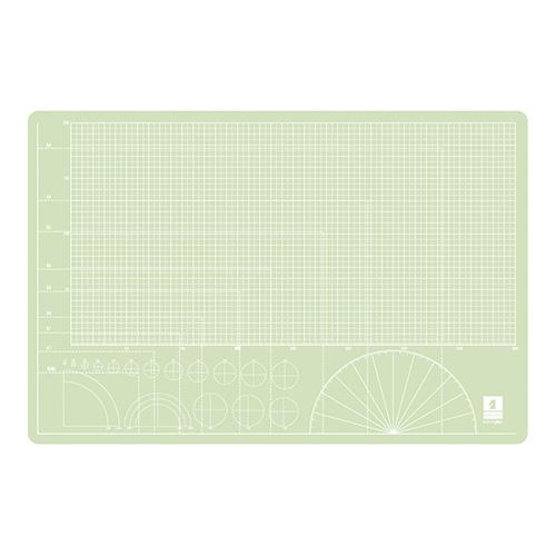ミワックス　スケルトンカッティングマット　（グリーン）
