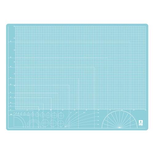 ミワックス　スケルトンカッティングマット　（ブルー）