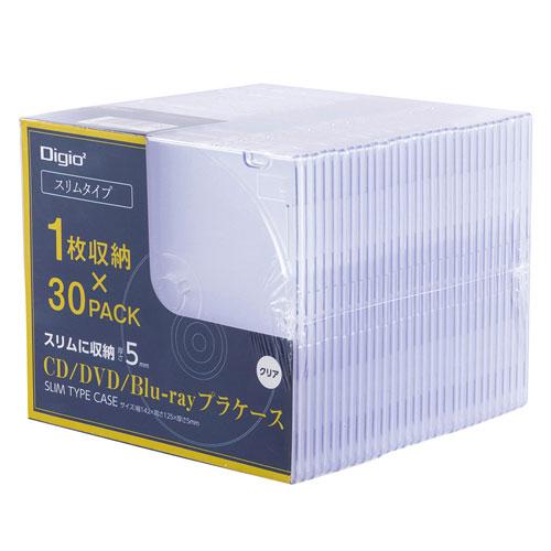 ナカバヤシ　CD/DVDプラケーススリムタイプ（クリア）