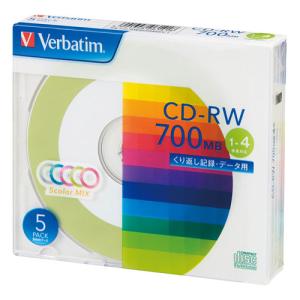 バーベイタム　ＰＣ　ＤＡＴＡ用　ＣＤ−ＲＷ　ＣＤ−ＲＷ　１−４倍速対応｜dotkae-ru