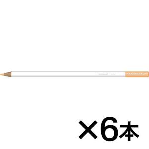 トンボ鉛筆　色鉛筆　色辞典単色Ｐ１３　１セット（６本入） （梔子色　（くちなし））｜dotkae-ru