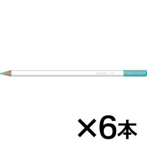 トンボ鉛筆　色鉛筆　色辞典単色Ｐ１７　１セット（６本入） （ターコイス）｜dotkae-ru