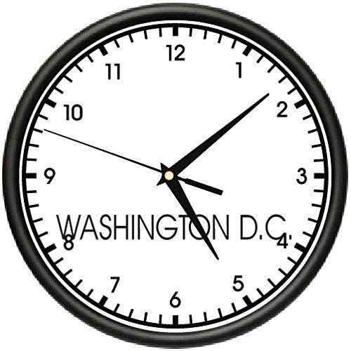 掛け時計 時計 壁掛け サインミッションビーグル ワシントンDC 壁掛け 世界時間ゾーン 時計 オフ...