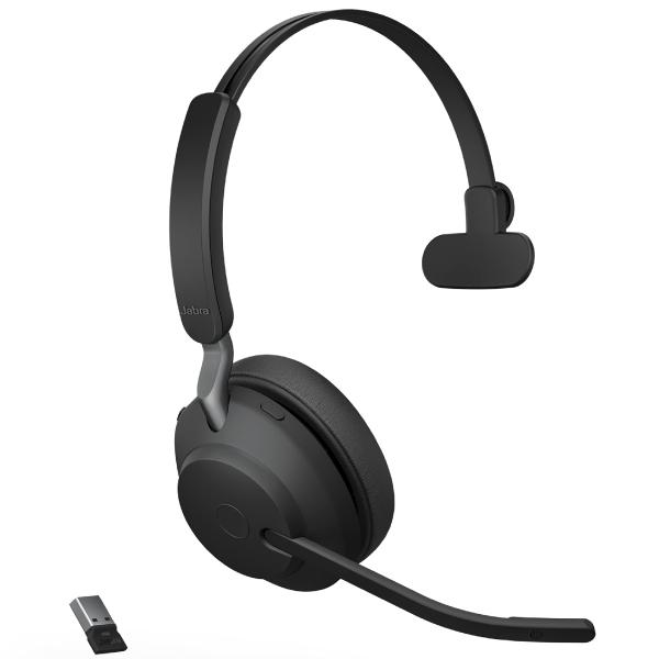 ワイヤレスイヤホン ヘッドホン Jabra Evolve2 65 UC Link380a 対応ワイヤ...