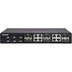 QNAP QSW-M1208-8C 10GbE Managed Switch, with 8-Port 10GbE SFP+/RJ45 Combo and 4-Port 10GbE SFP+ Gigabit