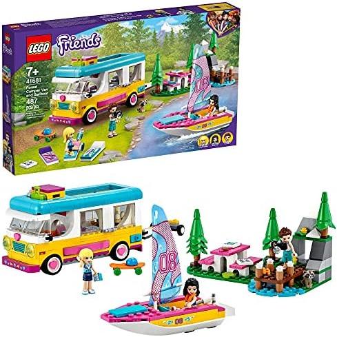 レゴ フレンズ フォレスト キャンパーバンと帆船 41681 建築キット; 森のおもちゃ; 新品 2...
