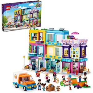 レゴ フレンズメインストリート建物、ハートレイクシティカフェ＆ヘアサロン41704、ショップ、ヘアサで楽しいふりをするためのモジュラー建物のおもちゃの