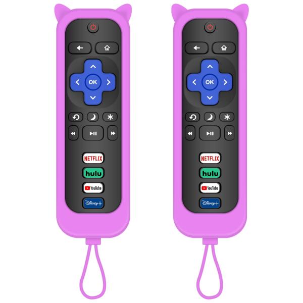 【並行輸入品】 Roku TV 用リモコン &amp; Philips Roku リモコン用カバー、2 パッ...