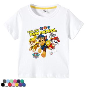 送料無料Tシャツ 半袖 パウパトロール キッズ ベビー トップス 子供服 子ども ジュニア 男の子 女の子 通園 通学 夏 コットン 綿｜ドット・リボン