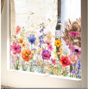 静電気ステッカー 窓ステッカー ピンク 花 藤...の詳細画像5