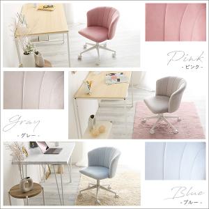デスクチェア おしゃれ ベロア 疲れない 椅子...の詳細画像3
