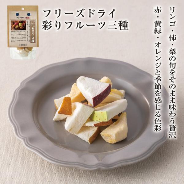 ドットわん ドッグフード 犬 おやつ 無添加 国産 ドットわんの逸品 フリーズドライ彩りフルーツ三種...