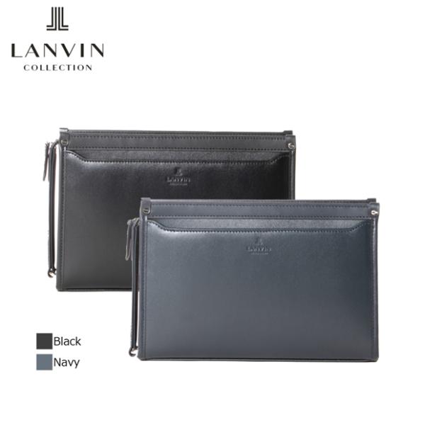 選べるノベルティ ランバンコレクション レザークラッチバッグ 27cm 大 クラッチバッグ ニューフ...