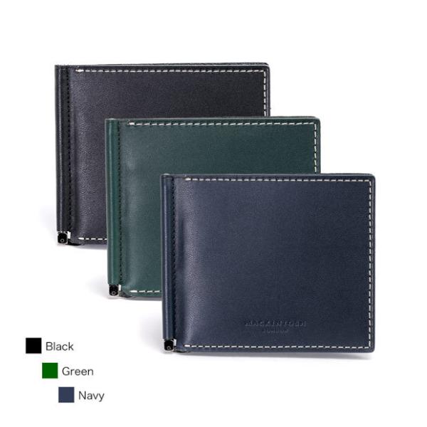 マッキントッシュ ロンドン マネークリップ 2つ折り財布 本革 ONE MONEY CLIP MAC...