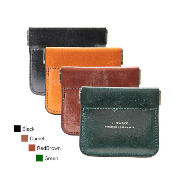 スロウ SLOW 小銭入れ コインケース 財布 ブライドルレザー 本革 日本製 coin case ...