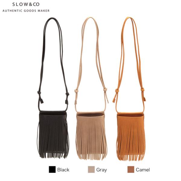 選べるノベルティ スロウ Fringe neck pouch L ショルダーバッグ deer SLO...