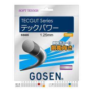 テックパワー SS605 ゴーセン ソフトテニスガット 軟式テニスガット｜double-knot