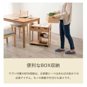 キャスター付き キッチンワゴン スリム 隙間収...の詳細画像5