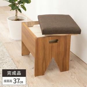 スツール 収納付き ベンチ ドレッサー用椅子 玄...の商品画像