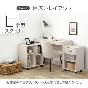 デスクセット 机 デスク セット ラック付き ...の詳細画像4