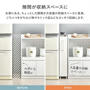 隙間収納 キッチンラック 薄型 スリム キャス...の詳細画像2