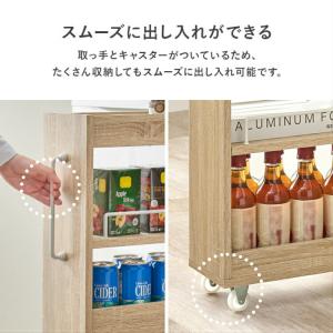 隙間収納 キッチンラック 薄型 スリム キャス...の詳細画像3
