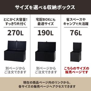 屋外 収納ボックス 蓋付き 小型 コンパクト ...の詳細画像2