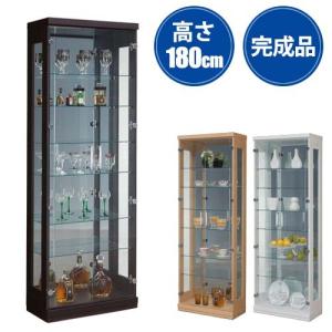 コレクションケース ショーケース 幅60cm LEDライト 鍵 木製 ガラス扉