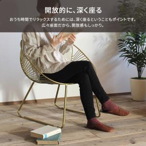 ワイヤーチェア 椅子 おしゃれ アイアンチェア...の詳細画像2