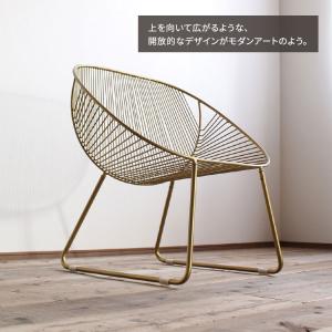 ワイヤーチェア 椅子 おしゃれ アイアンチェア...の詳細画像5
